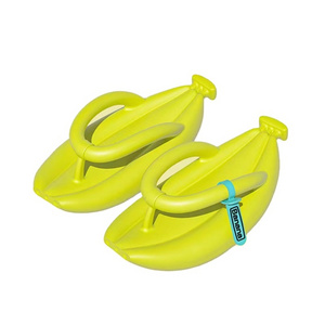 Ruunjoy creative Summer Banana Shape Slippers fashion House Unisex Sandals Couple Indoor Home Bathroom Shoes Flip Flops Slippers