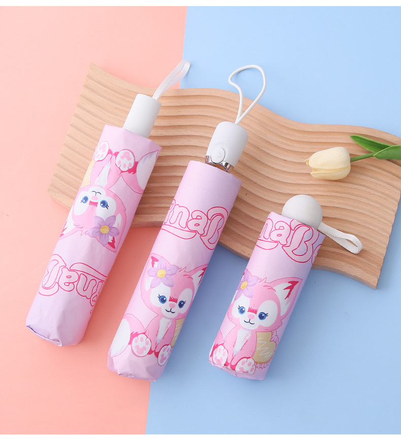 Ruunjoy sanrio series UV printing folding umbrella custom Kuromi cute cartoon student automatic portable High quality Umbrella