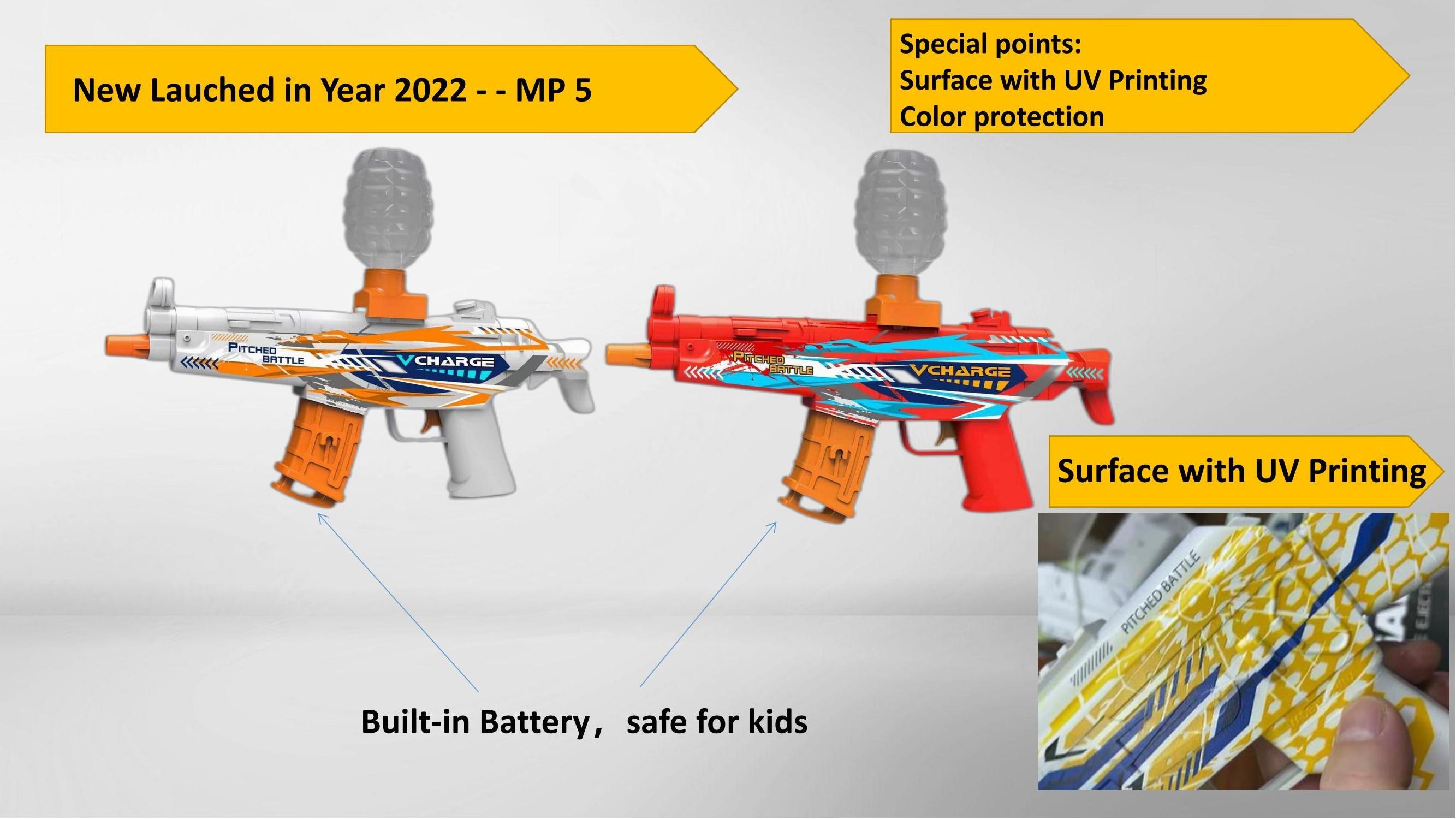 Ruunjoy Fully Automatic Gel Water Gun Pistol AK47 Uzi M416 M4A1 Ammo Orbie Electric Splatter Ball Gun Blaster summer toy gun