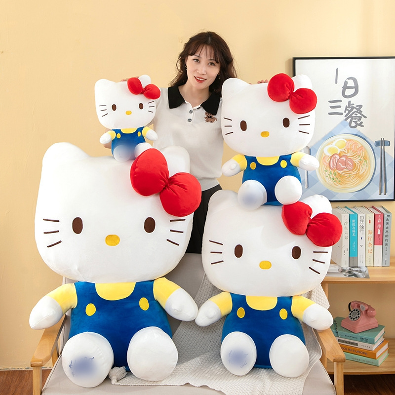 New Style Creative Hello KT Plush Straw berry Cat Doll Cute Hello KT Kitty Plush Toy Girl Birthday Gift stuffed animal toys