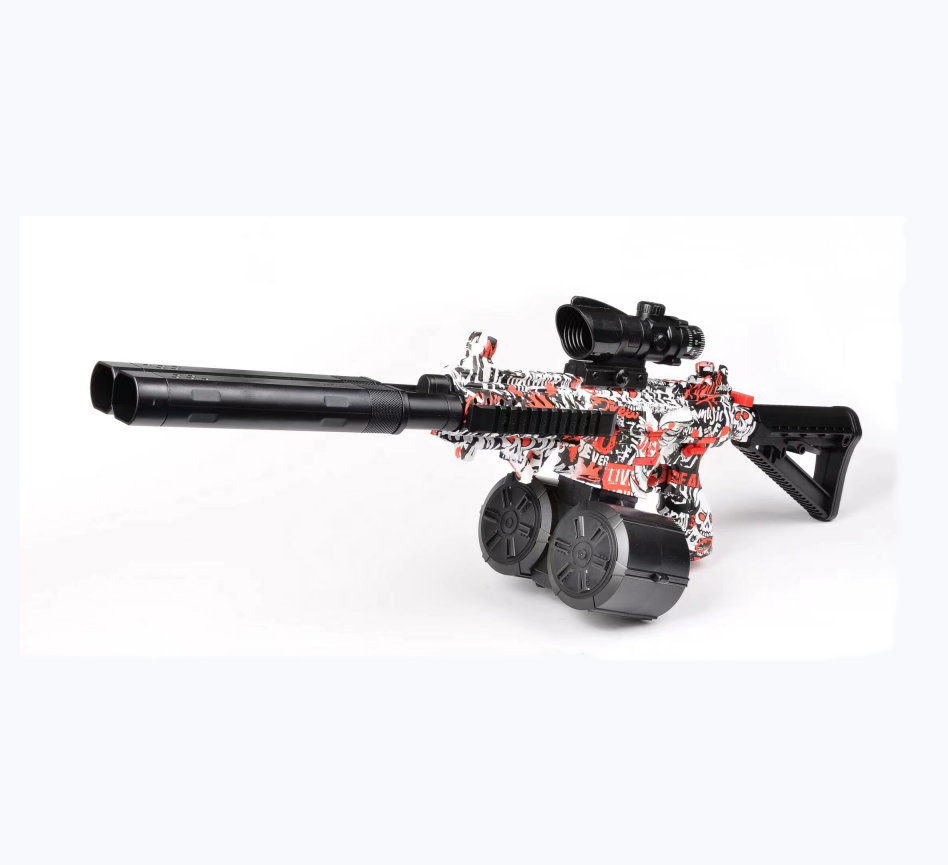 2023 Ruunjoy gel blaster gun 3303D M4a1 M416  gel ball blaster gun ak47 vector hk416 automatic ABS blaster double drum Barrel