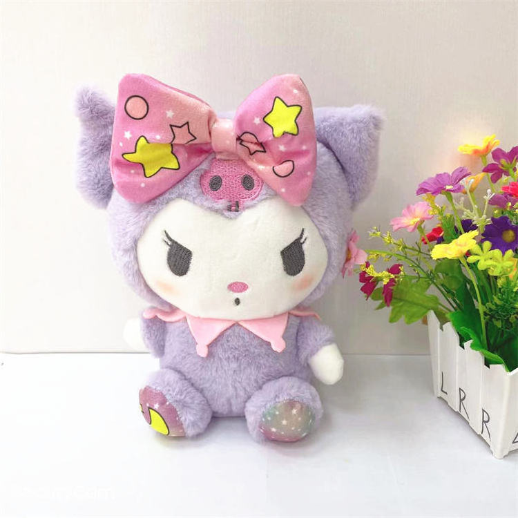 Custom wholesale Anime Figure Kuromi Plush Stuffed Plush Toy Animal My Melody Japan Sanrioes Plush Toy