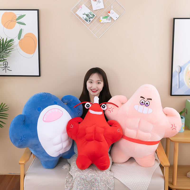 New arrival Muscle lobster Hercules plush toy stuffed animal plushie peluche cute funny creative new design plush figure toy