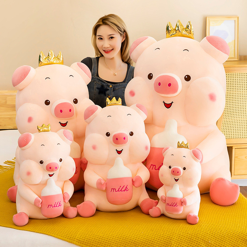 35 45 cm fat giant pig soft plushies piggy milk animal stuffed plush toy cute creative anime pillow stuffed doll bed sofa deco