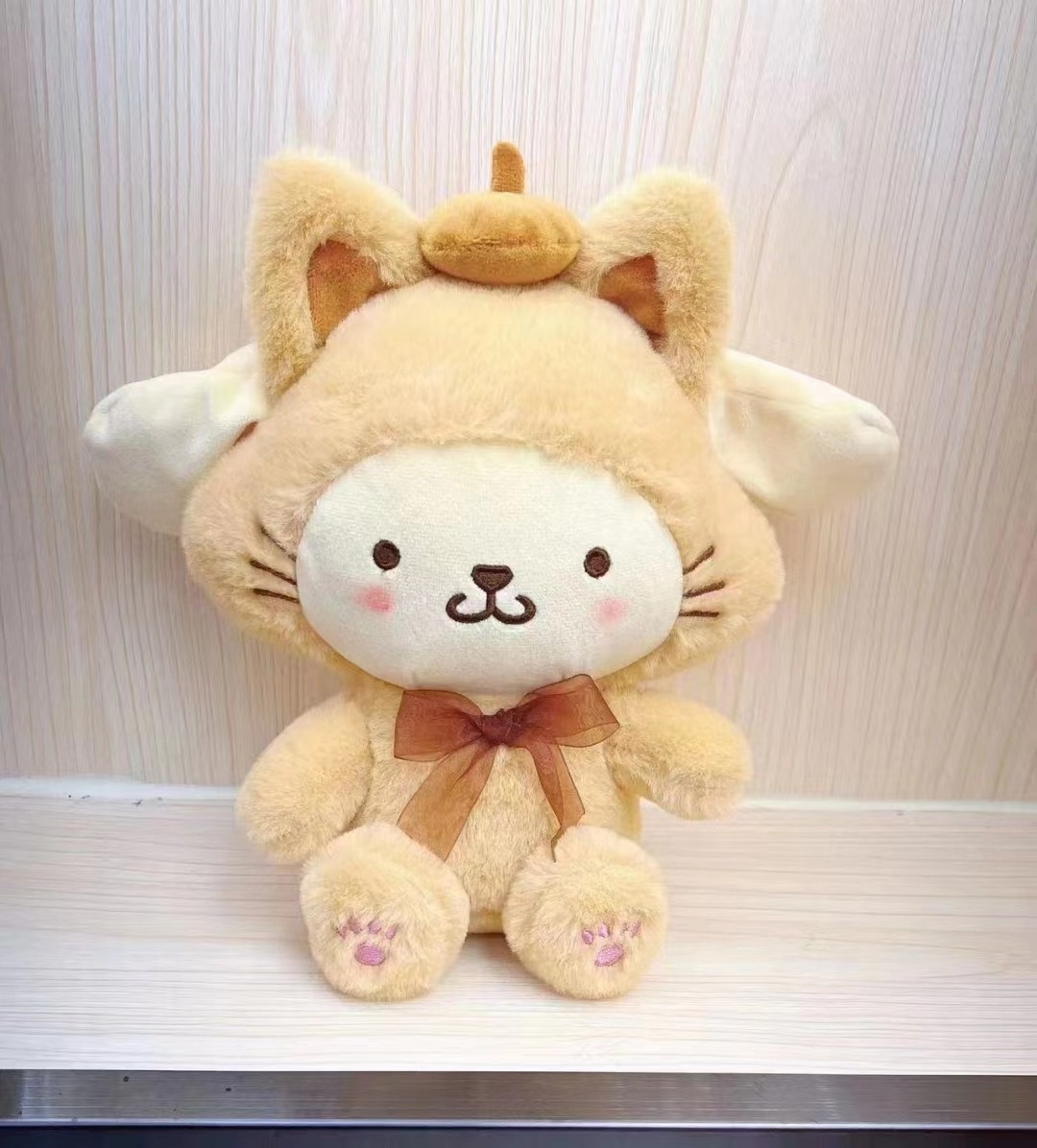 Ruunjoy Wholesale Plush Toys Kawaii Anime Figure Cartoon Kuromi My Melody Kitty Stuffed Animals Plush Toy Claw Machine Kid Plush