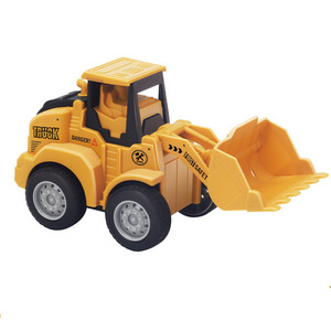 Ruunjoy Children's toys engineering car full set of excavator hook machine forklift pressing back inertial sand shoveling toy