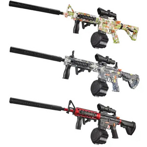 Ruunjoy Fully Automatic Gel Water Gun Pistol AK47 Uzi M416 M4A1 Ammo Orbie Electric Splatter Ball Gun Blaster summer toy gun