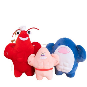 New arrival Muscle lobster Hercules plush toy stuffed animal plushie peluche cute funny creative new design plush figure toy