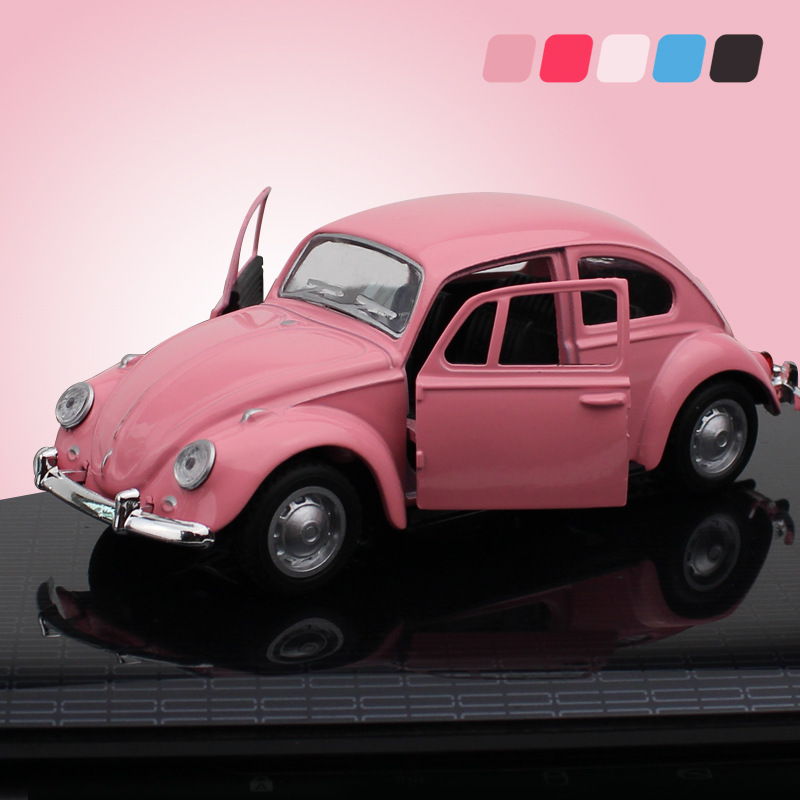 Ruunjoy custom mini 1:32 High Simulation Diecast Toy Car Pull Back Retro Beetle Car Decoration Lovely gift Car Toy Vehicles