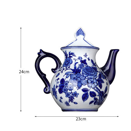 Popular Jingdezhen Blue and White Ceramic Hanging Wall Vase Wall decoration blue and white porcelain small vase