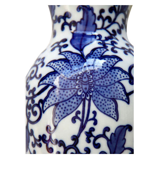 Popular Jingdezhen Blue and White Ceramic Hanging Wall Vase Wall decoration blue and white porcelain small vase