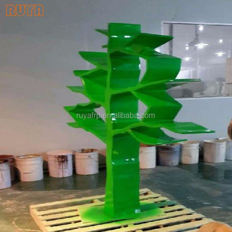 Fiberglass material moulded artist style tree bookshelf