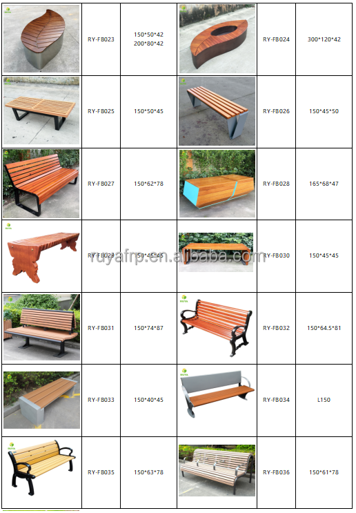 Modern Urban Space Furniture Design Wood Metal With Planter Hall Around Tree Bench