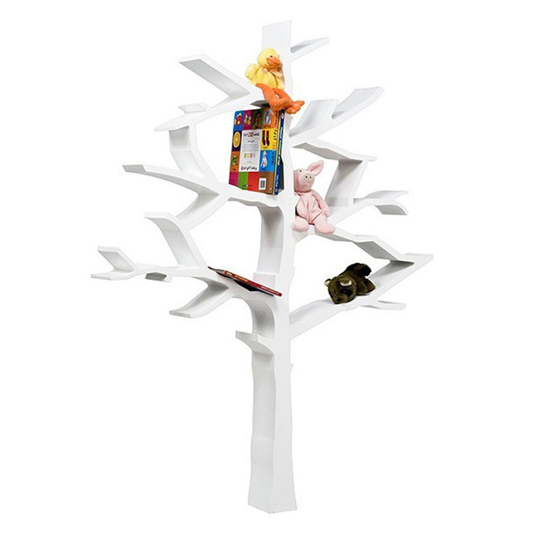 Fiberglass material moulded artist style tree bookshelf