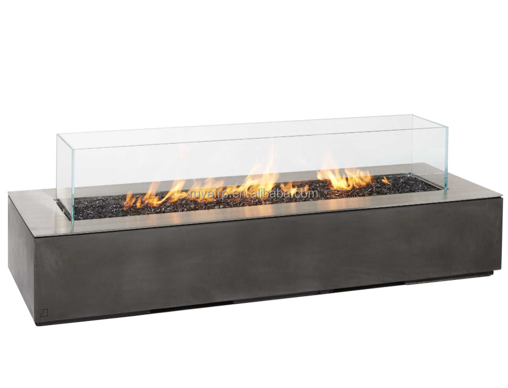 Modern Design Stainless Steel Outdoor Garden Fireplace Table