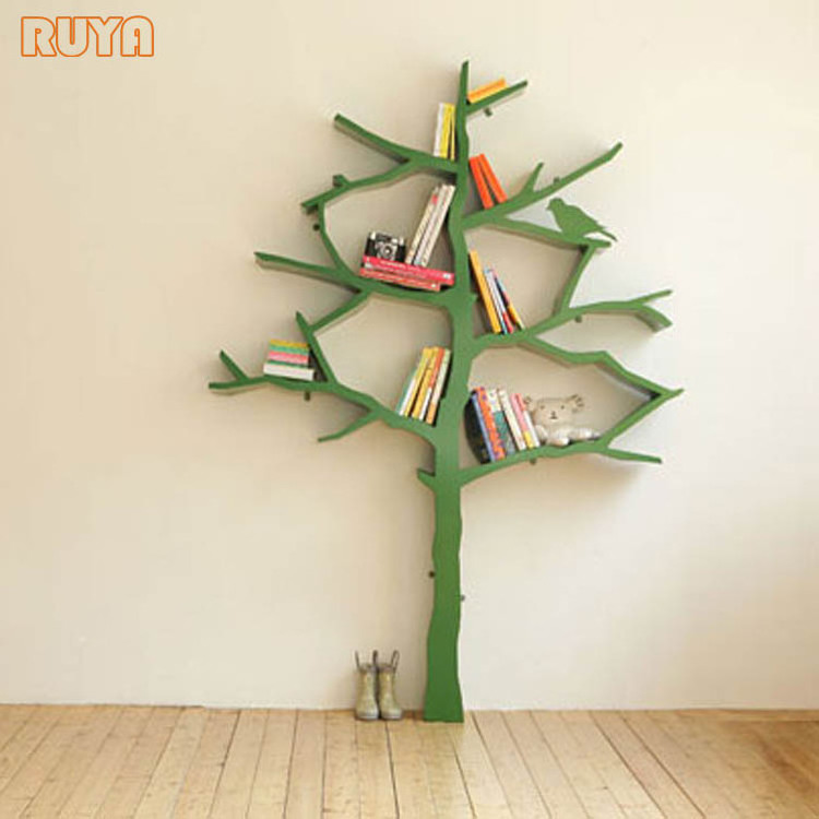 Fiberglass material moulded artist style tree bookshelf