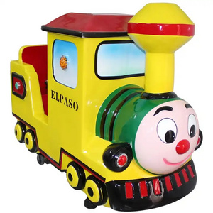 Fiberglass christmas decoration large train sculpture for shopping mall or street festival decorate