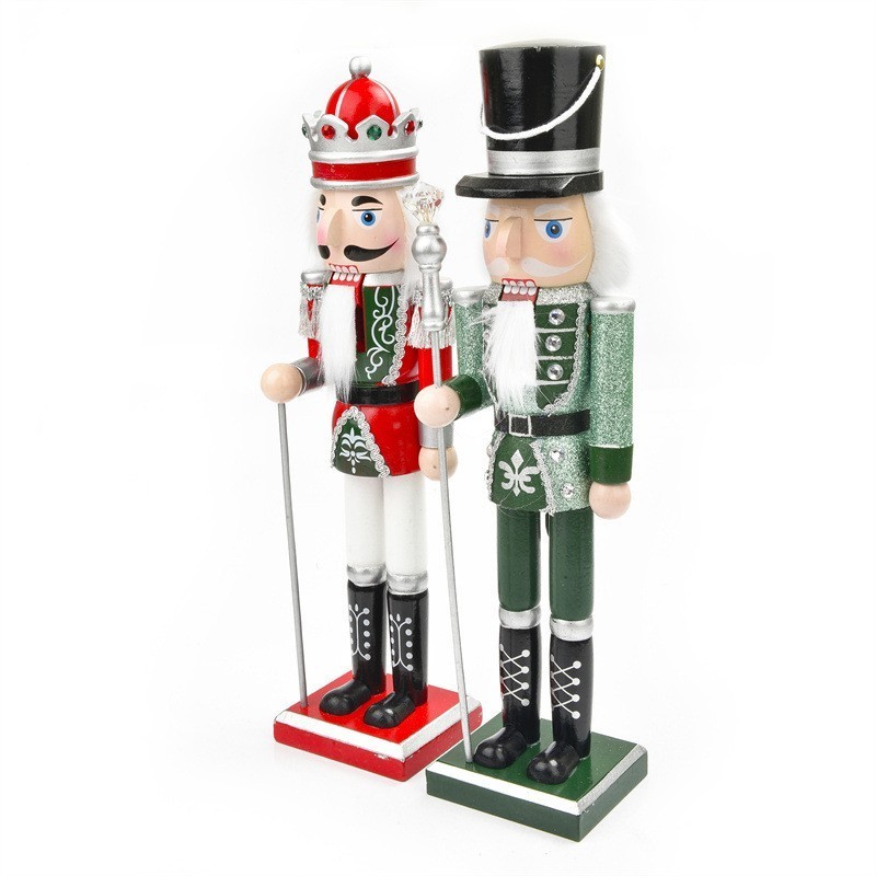 38cm wooden soldier nutcracker for christmas decoration