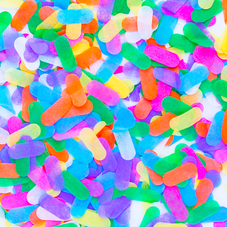 2021 New Arrival Rainbow Paper Sprinkles Confetti