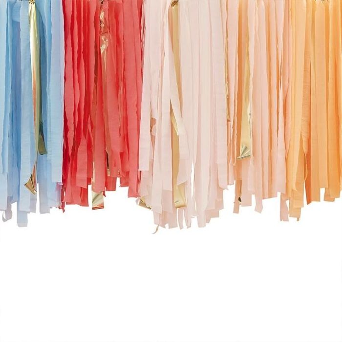 Crepe Streamers Party Decorations, Birthday Streamers, Party Streamers for Summer Party Decorations