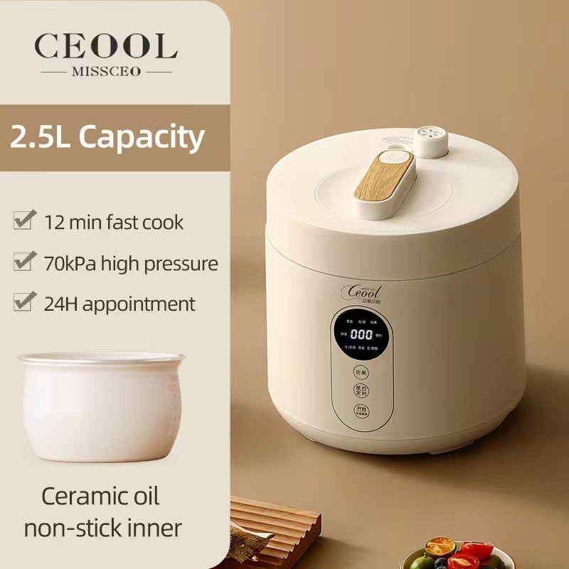 CEOOL Intelligent Kitchen Appliance Pressure Rice Cooker 2.1-3L Multi Functional Electric Mini Rice Cooker