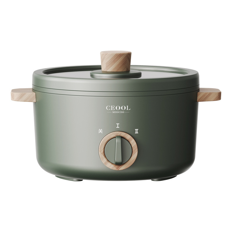 Mini Electric Hot Pot Multi-function Electric Cooking Pot Noodle Pot Electric Skillet 1.5L Portable Electric Caldron