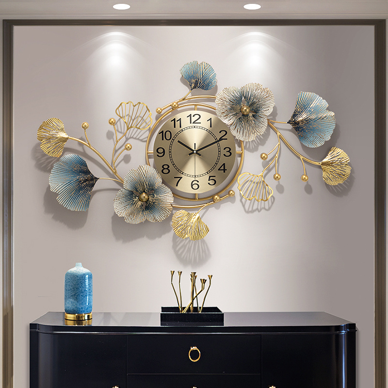 Good price of good quality decoration wall metal decoration wall clocks for home living room luxury wall 3d arts decoration