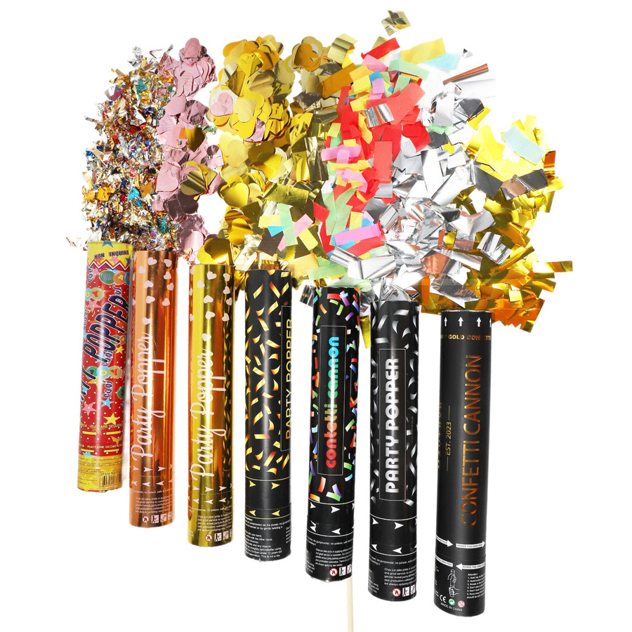 Factory wholesale confetti party popper party poppers confetti wedding confetti cannon