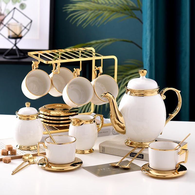 item value Drinkware Type Coffee & Tea Sets Design Style Europe Material Ceramic Porcelain Feature Stocked Place of Origin China