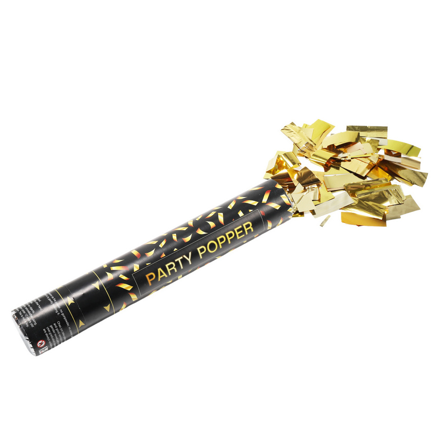 Newest design party poppers gold confetti cannon wedding confetti cannon