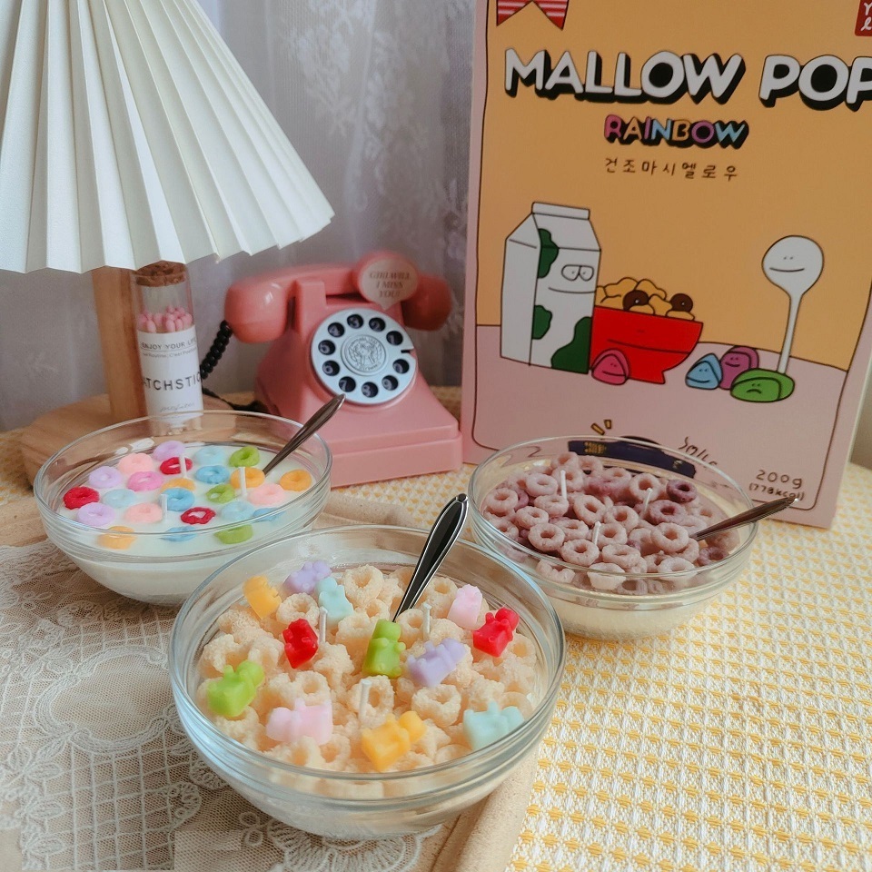 China Good cereal candle dessert scented candles candles that look like food