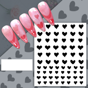 MU Nail Art Charms Airbrush Hollow Template Inkjet Sticker Decals For Nail Art Decoration