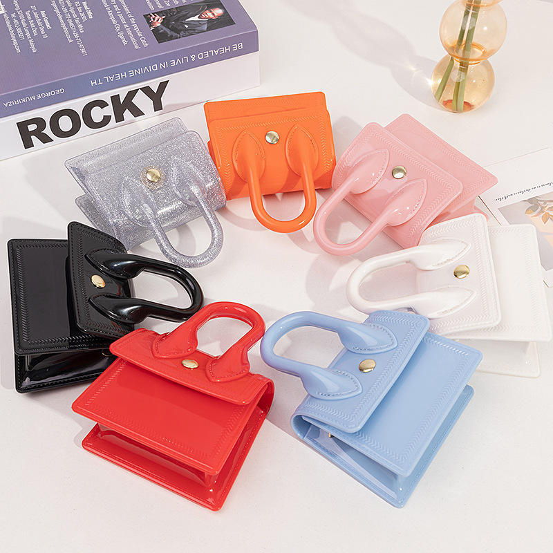 RU Handbag 2022 Wholesale Candy Colored Colored Jelly Mini Hand Bags, Small Pvc Mini Jelly Bag Purse