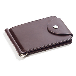 RU Wholesale Multi Function Card Holder Wallet Money Clip Leather Men Currency Dollar Wallets