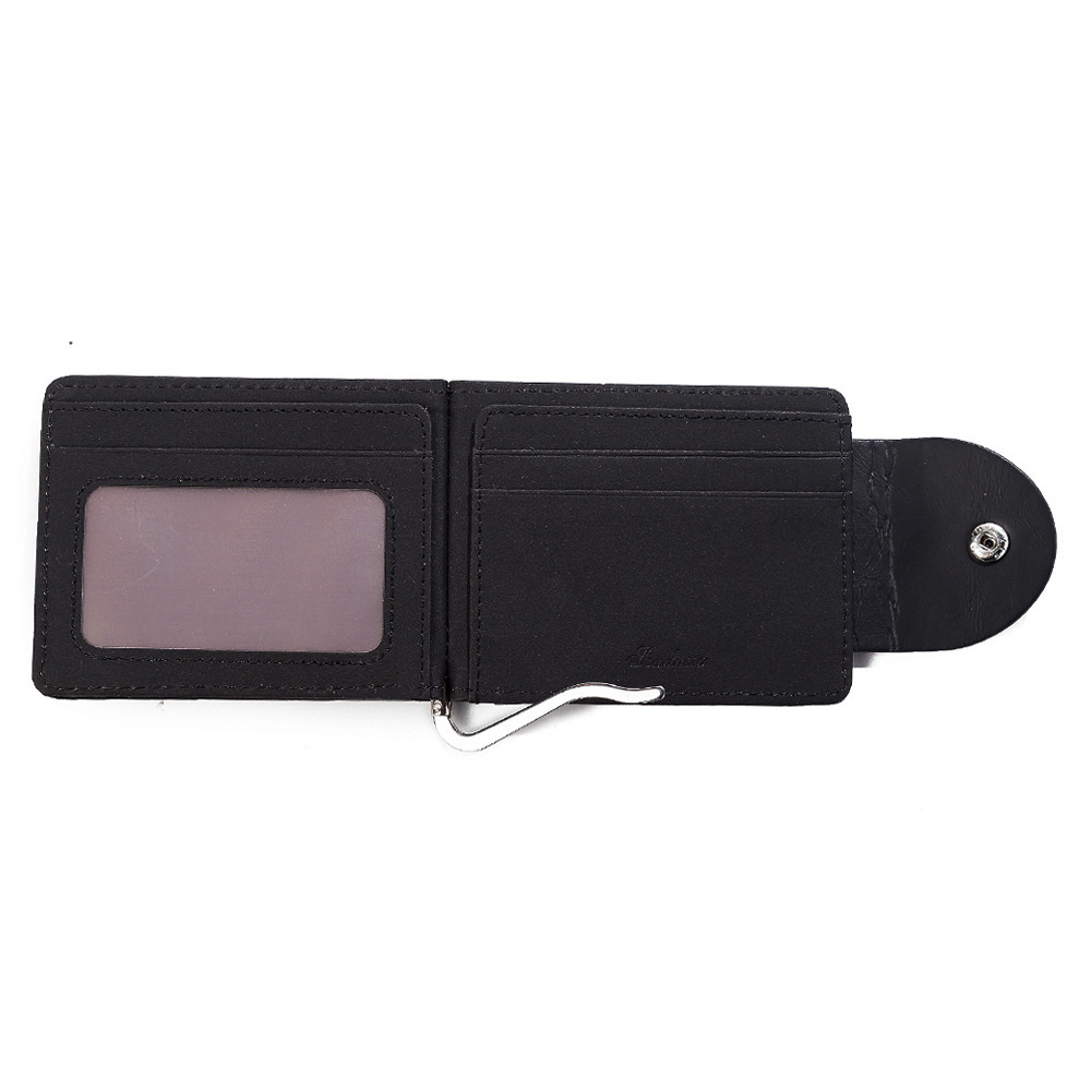 RU Wholesale Multi Function Card Holder Wallet Money Clip Leather Men Currency Dollar Wallets