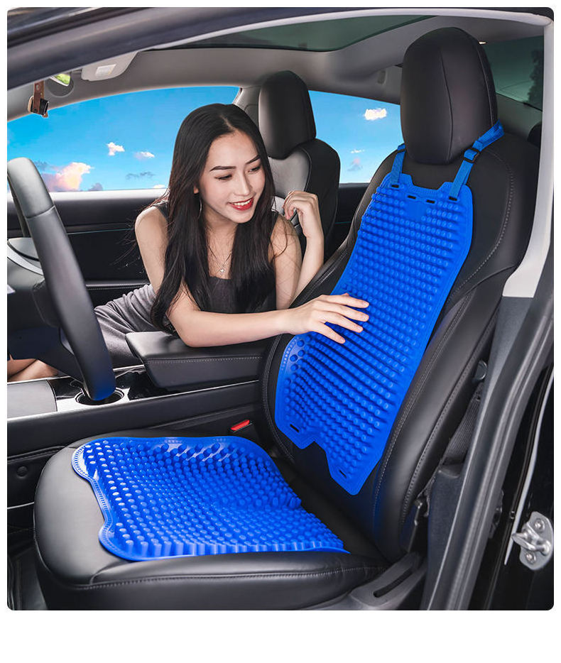 Cool And Breathable Gel Honeycomb Ice Cushion Office Bus Ice Cushion Silicone Cushion