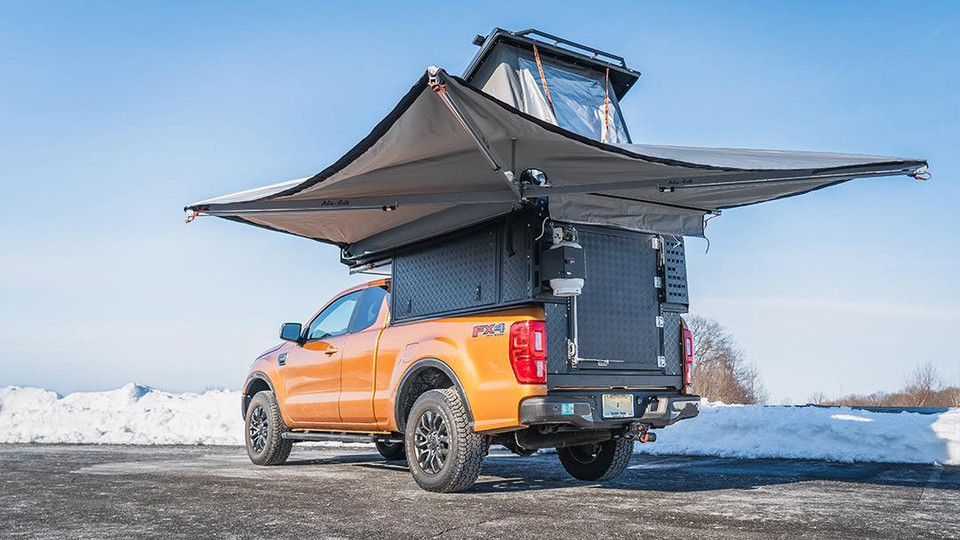 Ultra Lightweight Tall All Aluminum Frame Truck Bed Caps Slide In Camper Shells