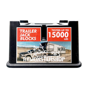 Trailer Jack Block Stand Trailer & RV Stabilizing Pads Strongest Blocks for RV 5th Wheel Camper