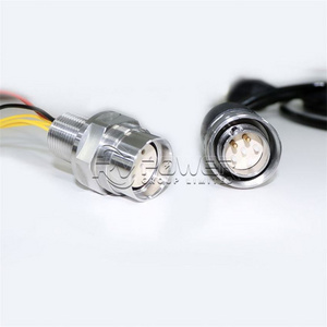 Marine Watertight Cable Waterproof Connector Low Profile 9 Contacts Dummy Plug Electrical Fiber Optic Pluggable Connectors