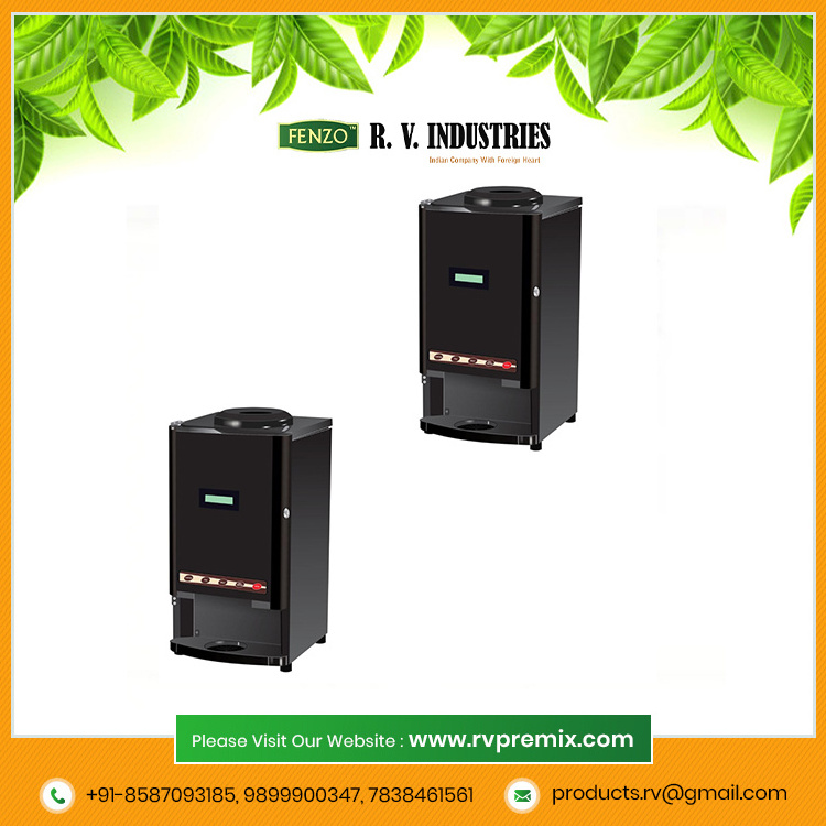 Top Quality Fully Automatic Four Selection Tea And Coffee Vending Machine From Indian Exporter