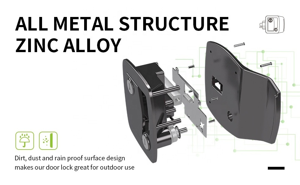 DE0917 RV Travel Trailer Entry Door Lock with Paddle Deadbolt  Compatible with Campers, 5th Wheel Class A Class C