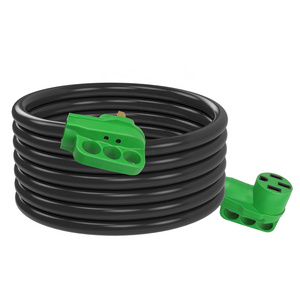 638 50A 50FT RV Power Extension Cord, Heavy Duty 14-50P Plug to 14-50R Receptacle Connector with Grip Handle