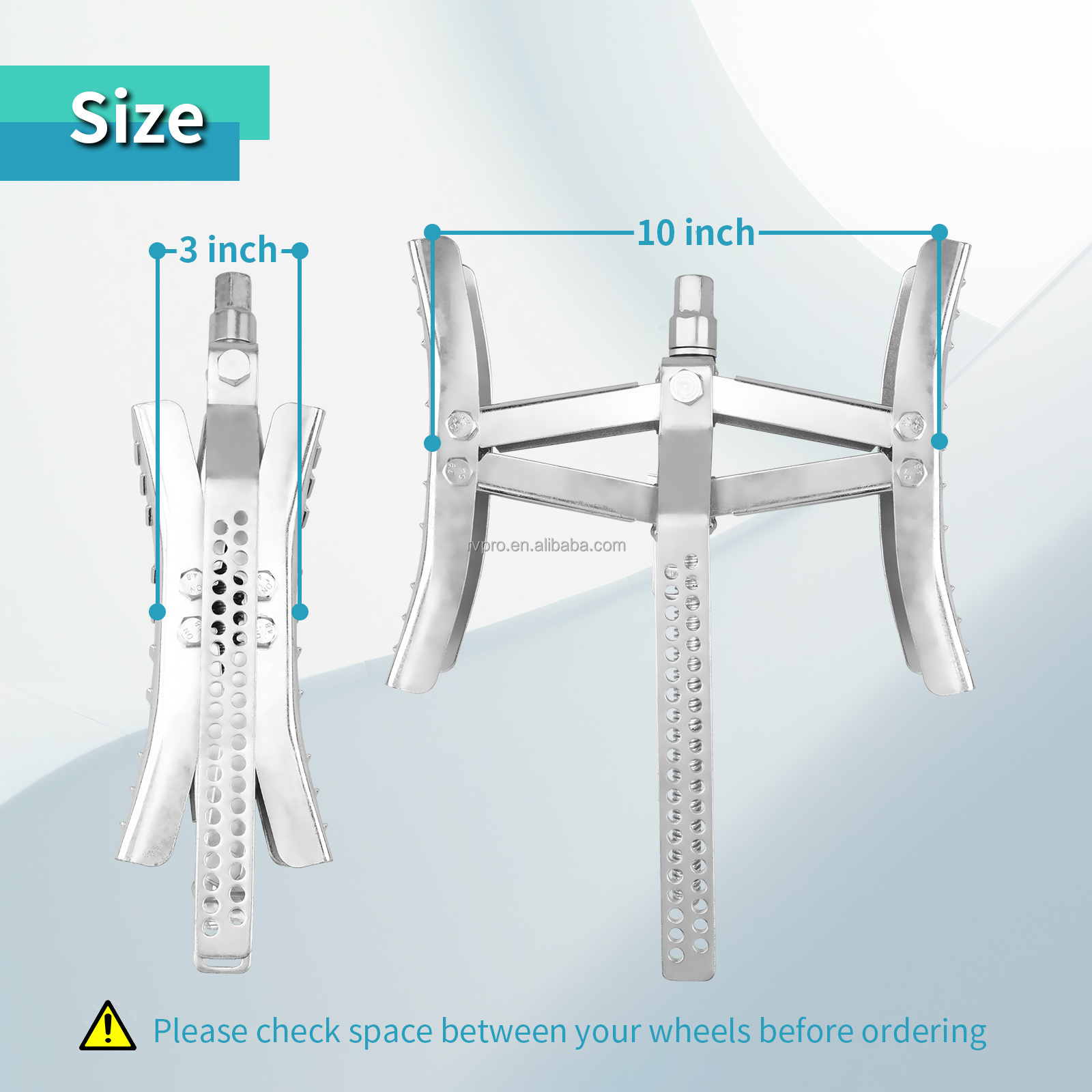 LS9284 Camper Wheel Chock X Shaped RV Chocks Stabilizer for Travel Trailer,Anti-Move Tire Wheel Chock with Accessories-Pair