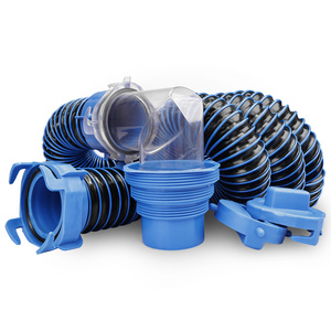 20-Foot RV Sewer Hose Kit, Sewer Hose for RV Camper Includes 2 Attachable Hoses with Rotating Fittings,Elbow with 4-in-1 Adapter