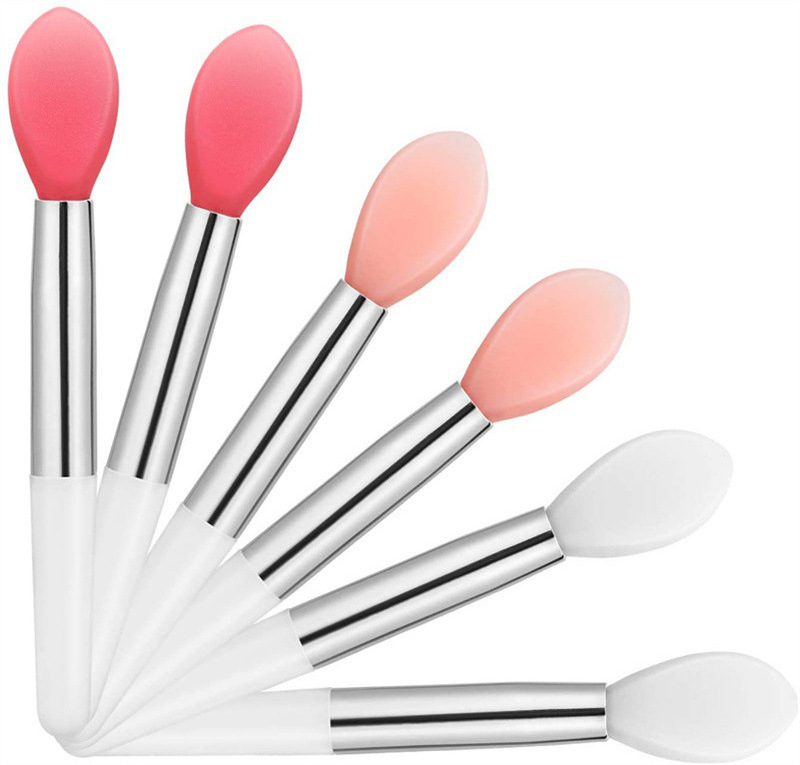 Factory Price Beauty Tool Portable Makeup Soft Tip Exfoliating Lipstick Brush Silicone Smoother Applicator Lip Scrub Brush