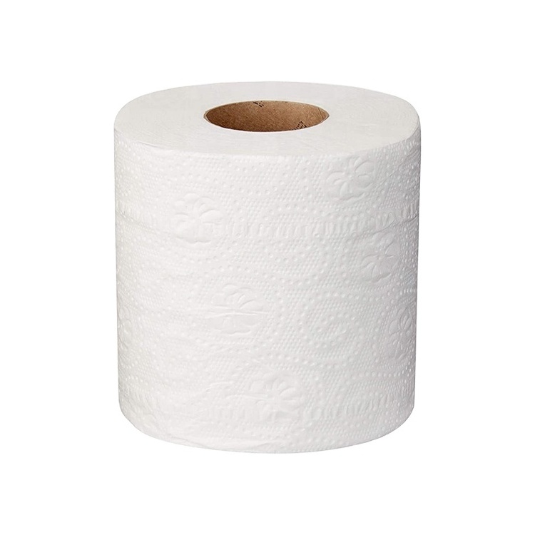 Good Quality Virgin Wood Pulp Hot Sell Standard Commercial Biodegradable 4 Ply Toilet Tissue Roll