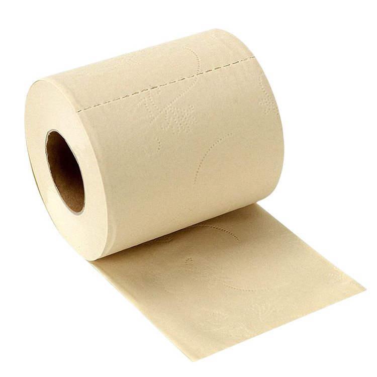 High Quality Unbleached Custom Printed Wrapping Hot Selling Wholesale Bulk Toilet Paper