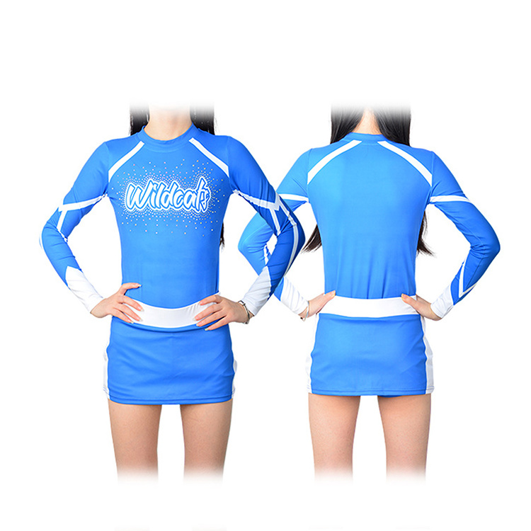 Quality Cheerleading Uniforms Girls Digital Print Cheerleading Crop Tops Shorts