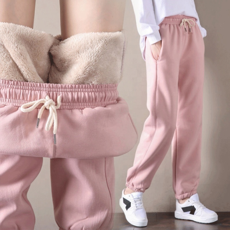 Wholesale Fleece Sweat Pants Womens  High Waisted Sweatpants Women Tracksuit  Fleece Sweatpants