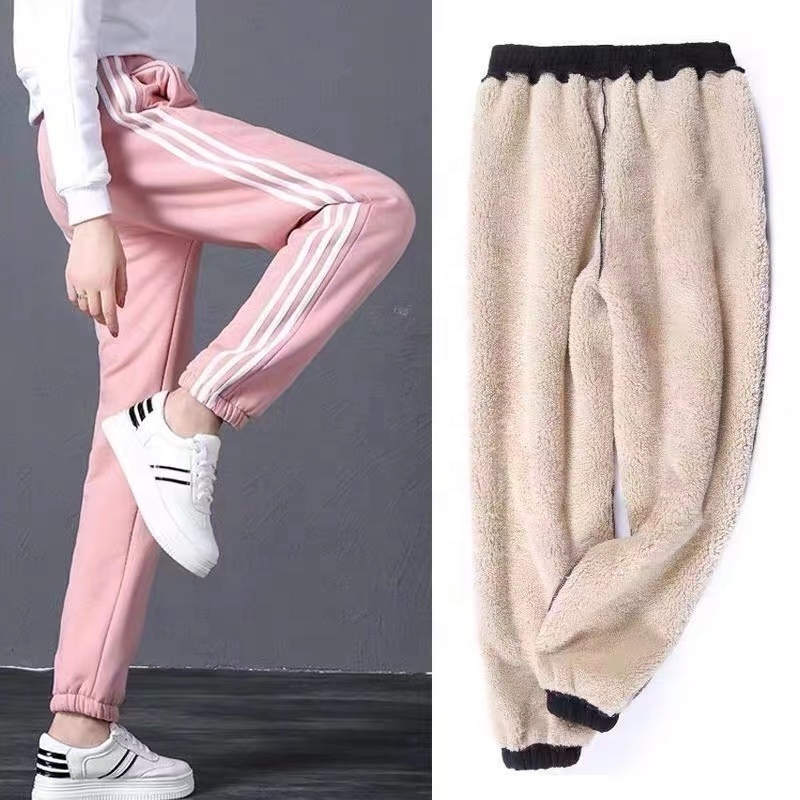 Wholesale Fleece Sweat Pants Womens  High Waisted Sweatpants Women Tracksuit  Fleece Sweatpants